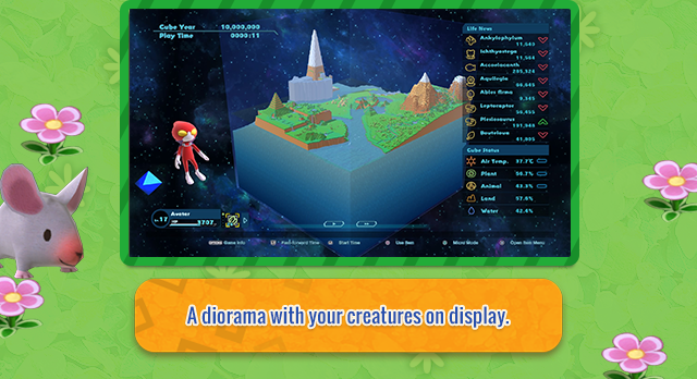 A diorama with your creatures on display.