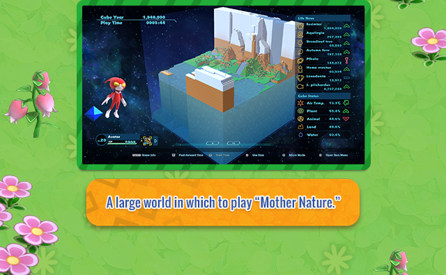 A large world in which to play Mother Nature.